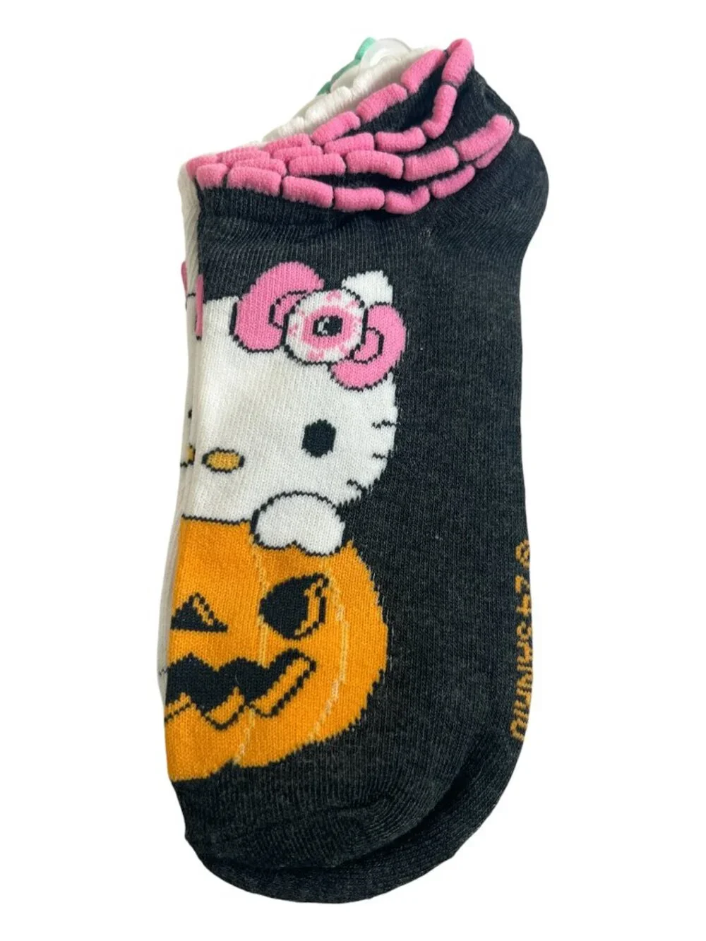 Hello Kitty Halloween No Show Socks New